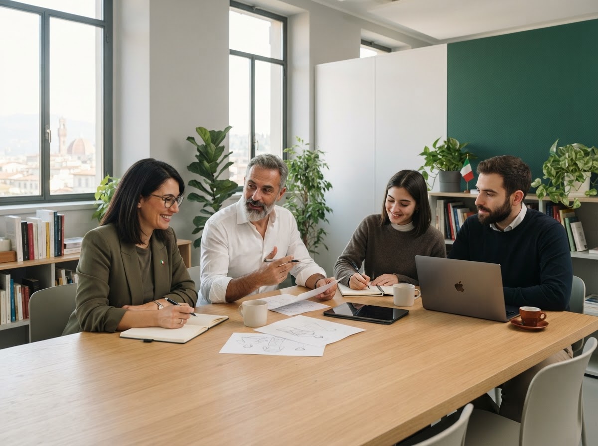 Trefanilo: team di analisti al lavoro su dati finanziari in un ambiente professionale